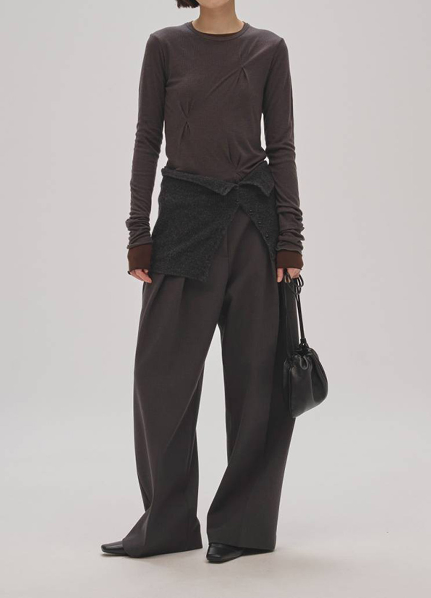 雙色層次造型上衣